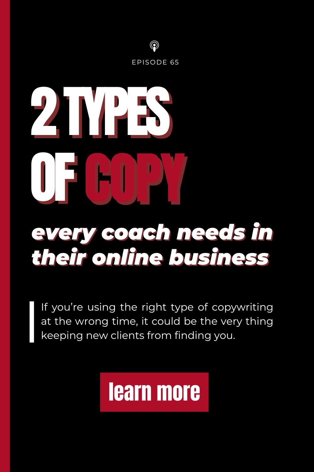 2 types of copywriting for business every coach needs to know